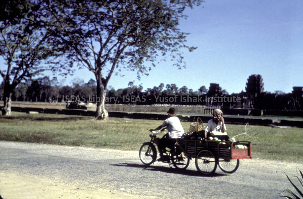 DP18_29 - A snapshot of a cart passing by Angkor Wat, Angkor, Cambodia.