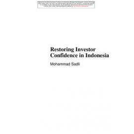 TRS00_12 - Restoring investor confidence in Indonesia