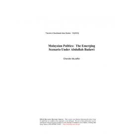 TRS03_15 - Malaysian politics : The emerging scenario under Abdullah Badawi