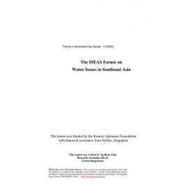 TRS05_11 - ISEAS Forum on Water Issues in Southeast Asia : report