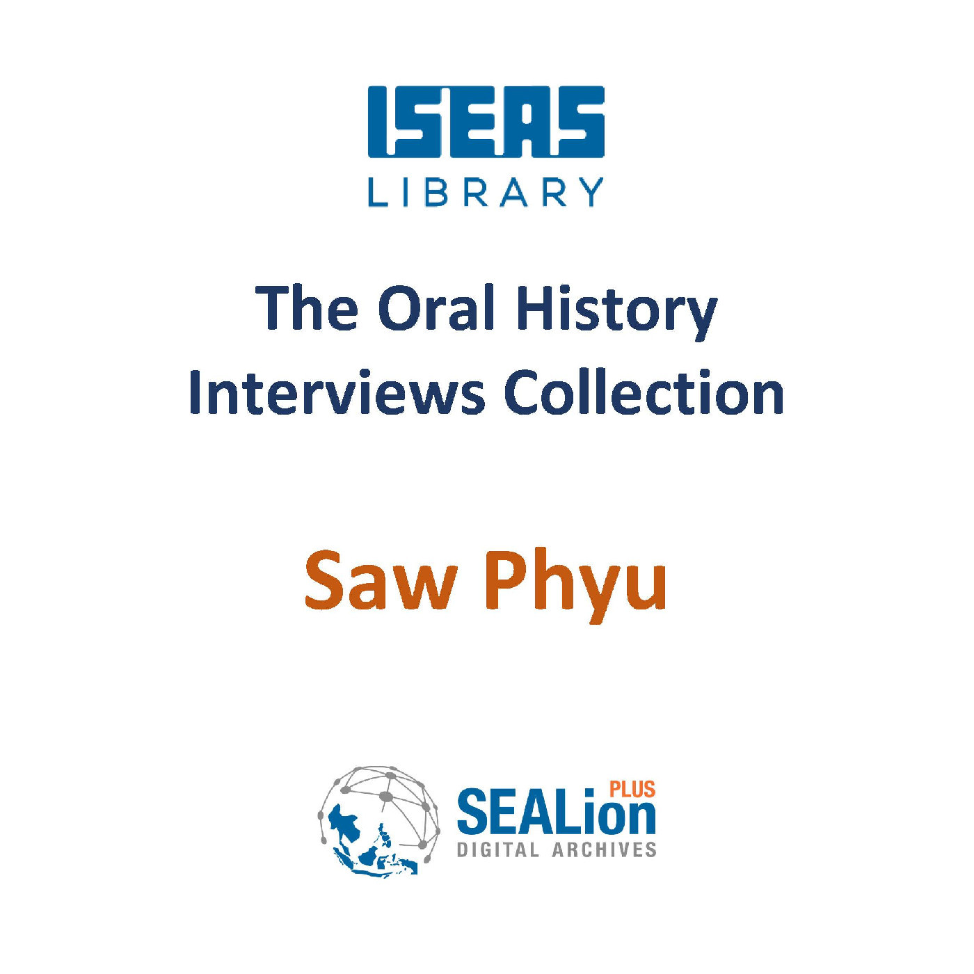 Saw Phyu (OH_2018_003)