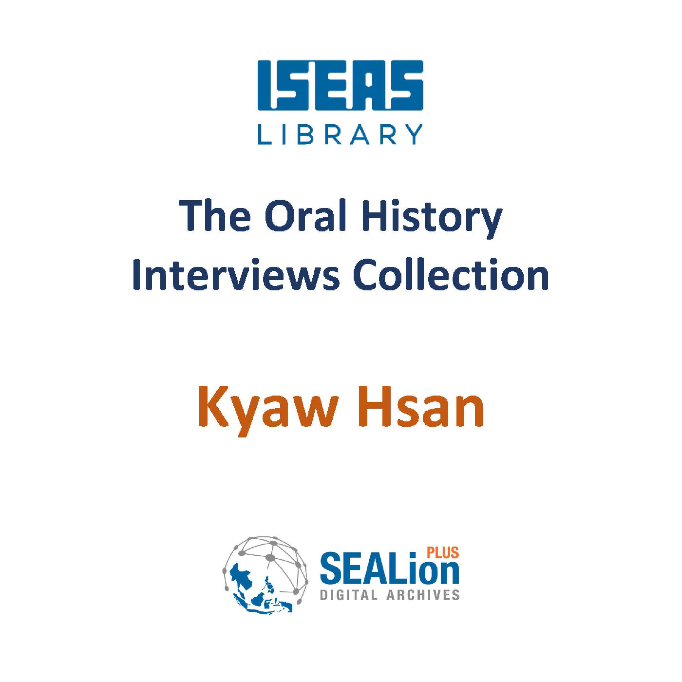 Kyaw Hsan (OH_2019_003)