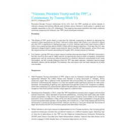 2017/007 - Vietnam, President Trump and the TPP
