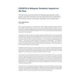 2020/042 - COVID19 in Malaysia: Pandemic Impacts on the Poor