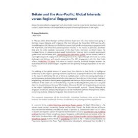 2020/043 - Britain and the Asia-Pacific: Global Interests versus Regional Engagement