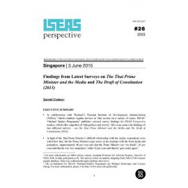 2015/026 - Findings from Latest Surveys on The Thai Prime Minister and the Media and The Draft of Constitution (2015).