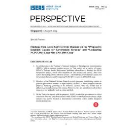 2015/044 - Findings from Latest Surveys from Thailand on the “Proposal to Establish Casinos for Government Revenue” and “Comparing NCPO 2014 Coup with CNS 2006 Coup”