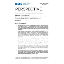 2019/109 - Malaysia’s Budget 2020 : a tough balancing act