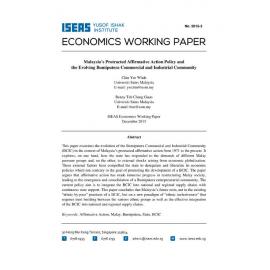 EWP 2015/03 - Malaysia’s Protracted Affirmative Action Policy and the Evolving Bumiputera Commercial and Industrial Community