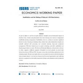 EWP 2019/05 - Smallholders and the Making of Malaysia’s Oil Palm Industry