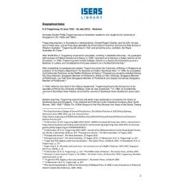 Biographical Notes of K.G.P. Tregonning
