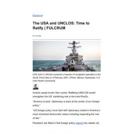 2021/051 - The USA and UNCLOS: Time to Ratify