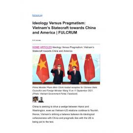 2021/229 - Ideology Versus Pragmatism: Vietnam’s Statecraft towards China and America