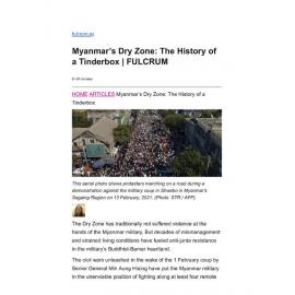 2022/035 - Myanmar’s Dry Zone: The History of a Tinderbox