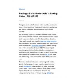 2022/067 - Putting a Floor Under Asia’s Sinking Cities