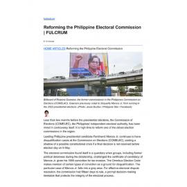 2022/080 - Reforming the Philippine Electoral Commission