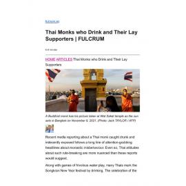 2022/177 - Thai Monks who Drink and Their Lay Supporters