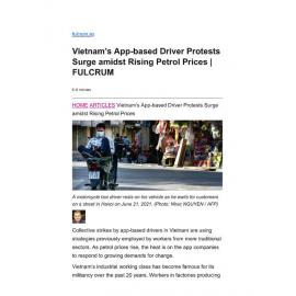 2022/199 - Vietnam’s App-based Driver Protests Surge amidst Rising Petrol Prices