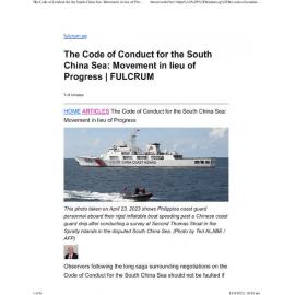 2023/165 - The Code of Conduct for the South China Sea: Movement in lieu of Progress