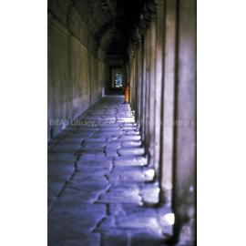 DP18_19 - A view of a gallery in Angkor Wat, Angkor, Cambodia.