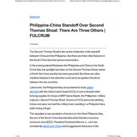 2024/213 - Philippine-China Standoff Over Second Thomas Shoal: There Are Three Others