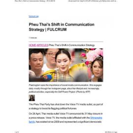 2024/172 - Pheu Thai’s Shift in Communication Strategy 