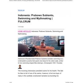 2024/139 - Indonesia: Prabowo Subianto, Swimming and Mythmaking