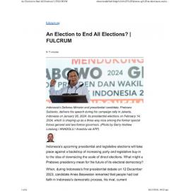 2024/025 - An Election to End All Elections?