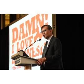 Mr Meidyatama Suryodiningrat, President Director of Antara News Indonesia, on the “Political Dynamics in Indonesia: Lead-up to the 2019 Elections”.