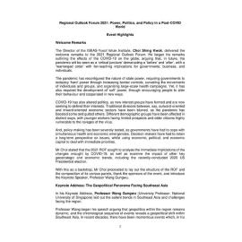 ROF 2021 - Rapporteurs' Notes