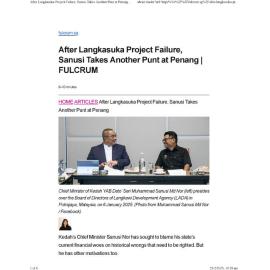 2025/013 - After Langkasuka Project Failure, Sanusi Takes Another Punt at Penang