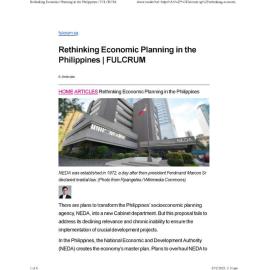 2025/040 - Rethinking Economic Planning in the Philippines