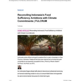2025/050 - Reconciling Indonesia’s Food Sufficiency Ambitions with Climate Commitments