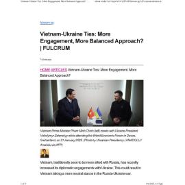 2025/078 - Vietnam-Ukraine Ties: More Engagement, More Balanced Approach?  