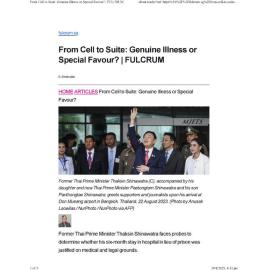 2025/179 - From Cell to Suite: Genuine Illness or Special Favour?