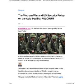 2025/214 - The Vietnam War and US Security Policy on the Asia-Pacific