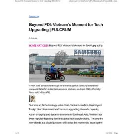 2025/222 - Beyond FDI: Vietnam’s Moment for Tech Upgrading