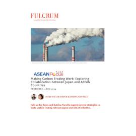 2024/26 - ASEANFocus+ - Making Carbon Trading Work: Exploring Collaboration between Japan and ASEAN Countries