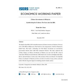 EWP 2023/4 - Chinese Investments in Malaysia: Synthesizing the Evidence Ten Years into the BRI