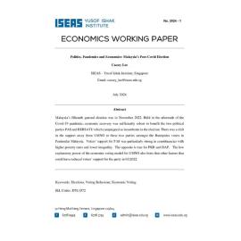 EWP 2024/1 - Politics, Pandemics and Economics: Malaysia’s Post-Covid Election