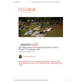 2026/06 - ASEANFocus+ - The Importance of Preserving Physical ‘Third Places’ in Southeast Asia