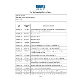 LSA_079_Item List